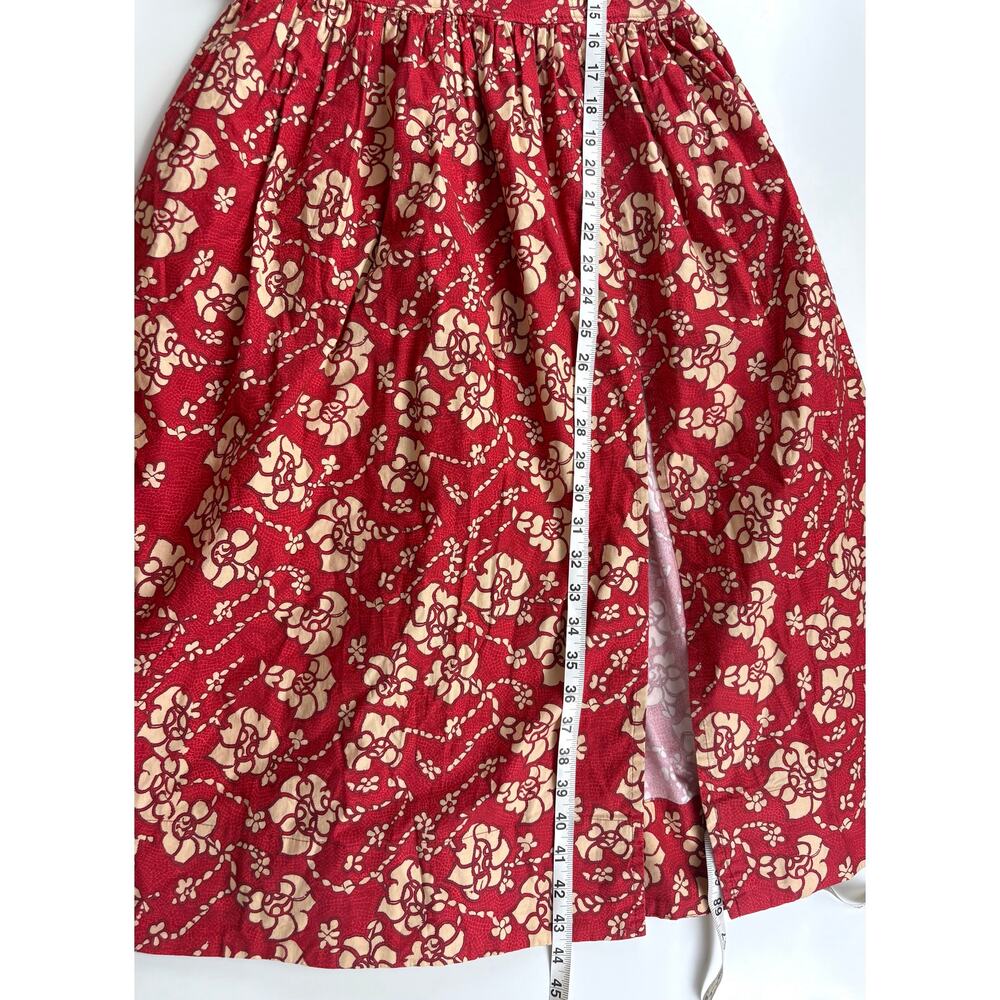 Free People Laters Baby Floral Midi Dress in Red Size XS - Picture 16 of 16